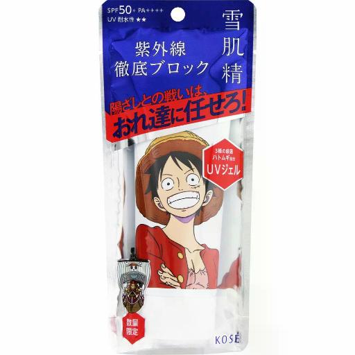 雪肌精亮白水感防晒精华霜 SPF50+ PA++++ <海贼王路飞限定版>