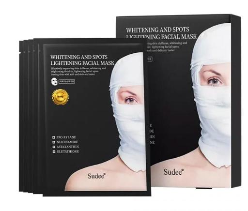 黑绷带保湿亮白面膜