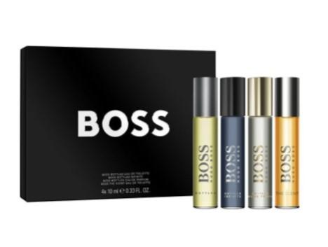 Men's Boss 男士旅行香水春夏礼品 4 件套装