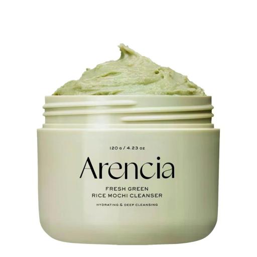 清新綠色米麻糬潔面乳