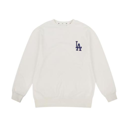 LA洛杉磯道奇隊刺繡徽章 運動衛衣 (白色)
